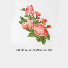 Custom Flower Motif Iron on Embroideried patch Design
