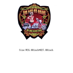 Custom 3D Heat Seal Biker Iron on Motif Embroidery patch