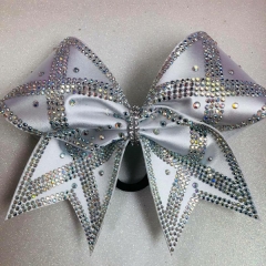 Hotfix Cheer Bow Design Rhinestone Iron On Transfer