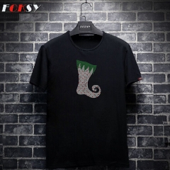 Wholesale Shoe Hotfix Motif Rhienstone Heat Transfer Design for T-shirt