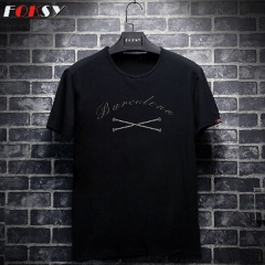 Wholesale Barcelona Motif Hot Fix Rhinestone Iron on Transfer
