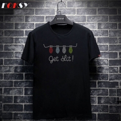 Custom Letter Get It Hot Fix Motif Rhinestone Heat Transfer
