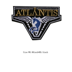 Custom Iron on Atlantis Design Embroidery patch