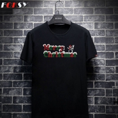 Custom Merry Christmas Rhinestone Iron on Transfer for T-shirt