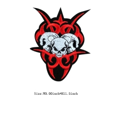 Newest Skull And Ghost Iron On Custom Embroidery Patches