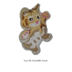 Custom Cats Motif Iron on Embroidery patch