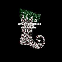 Wholesale Shoe Hotfix Motif Rhienstone Heat Transfer Design for T-shirt