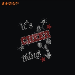 It's Cheer Thing Heat Rhinestone Motif