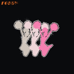 Cheer Iron on Rhinestone Motif