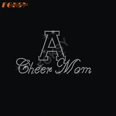Cheer Mom Hot Fix Rhinestone Motif