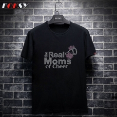 Real Moms of Cheer Heat Rhinestone Transfer