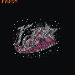RD Star Iron on Rhinestone Motif