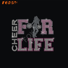 FRLIFE Cheer Hot Fix Rhinestone Transfer