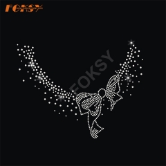 flowers iron on necklace