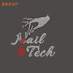 Nail Tech Iron on Rhinestone Transfer