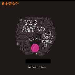 Afro girl rhinestone transfer-2 (2)