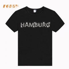 HAMBURG Germany City Clear Crystal Hotfix Stass Transfer