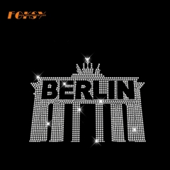 Germany City Berlin DIY Hotfix Stass Iron on Transfer