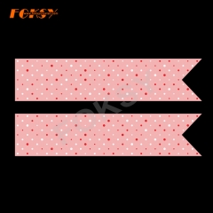 Colorful V-cut Cheer Bow Hot Fix Rhinestone Motif Design