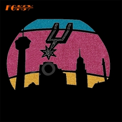 Colorful City Spurs Glitter Transfer Vinyl