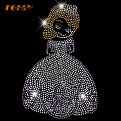 Lovely Fairy Design Rhinestone Heat Transfer