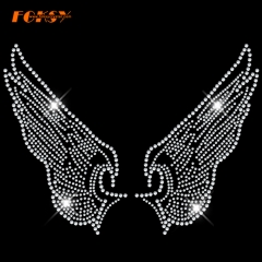 Crystal Hot Fix Angle Wings Hot Fix Rhinestone Transfer