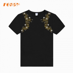 Necklace Flower Hotfix Rhienstone Motif Transfer
