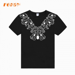 Necklace Flower Heat Rhienstone Nailhead Transfer Design