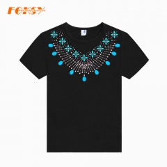 Bling Flower Hotfix Rhinestone Transfer Applique