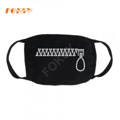 OEM STAY 6FT AWAY Bling Rhinestone Face Mask