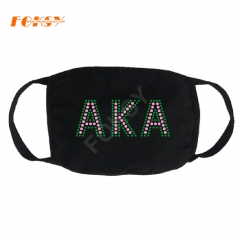 Custom Full Rhinestone Clear Crystal Rhinestone Face Mask
