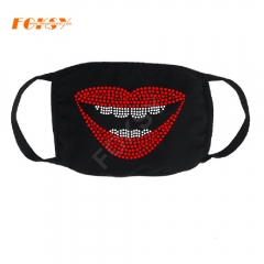 OEM LOVE USA Motif on Rhinestone Bling Face Mask