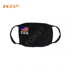 Custom Rhinestone Face Mask USA Flag
